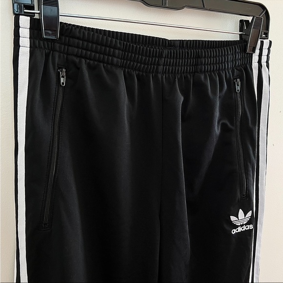 Boys Adidas Black Track Pants - Picture 4 of 8